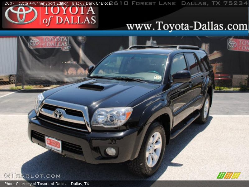 Black / Dark Charcoal 2007 Toyota 4Runner Sport Edition