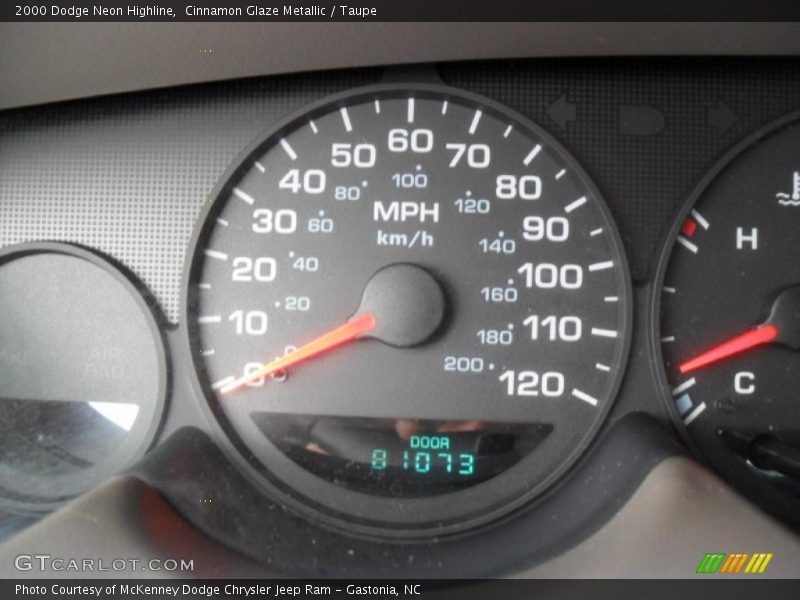 Cinnamon Glaze Metallic / Taupe 2000 Dodge Neon Highline