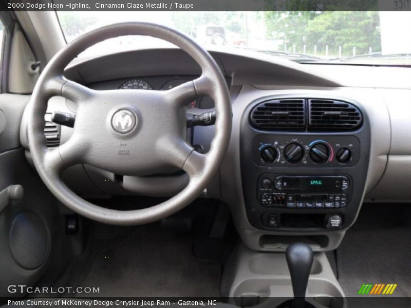 Cinnamon Glaze Metallic / Taupe 2000 Dodge Neon Highline