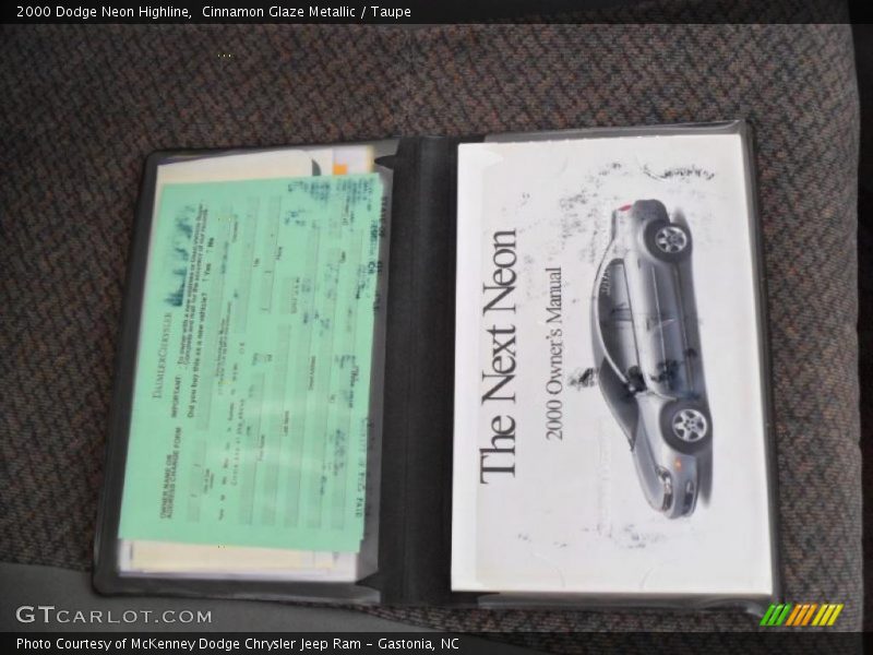 Cinnamon Glaze Metallic / Taupe 2000 Dodge Neon Highline