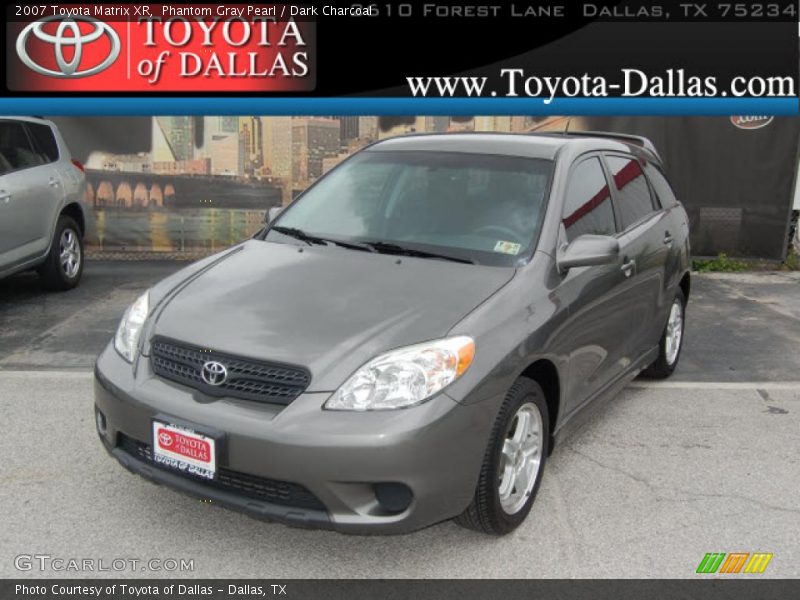 Phantom Gray Pearl / Dark Charcoal 2007 Toyota Matrix XR