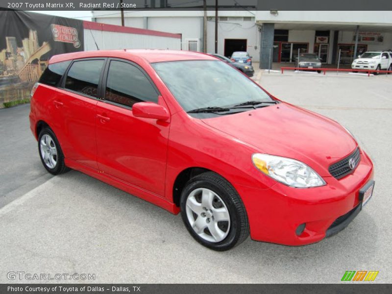 Radiant Red / Stone 2007 Toyota Matrix XR