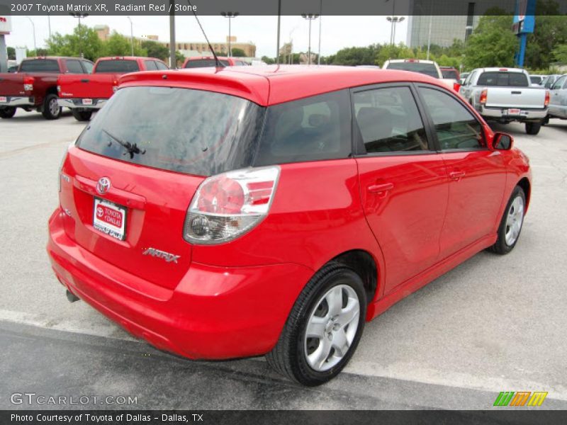 Radiant Red / Stone 2007 Toyota Matrix XR