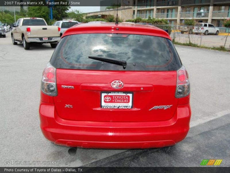 Radiant Red / Stone 2007 Toyota Matrix XR