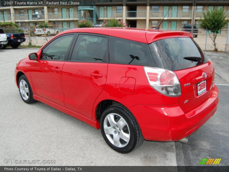 Radiant Red / Stone 2007 Toyota Matrix XR