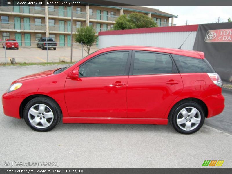 Radiant Red / Stone 2007 Toyota Matrix XR