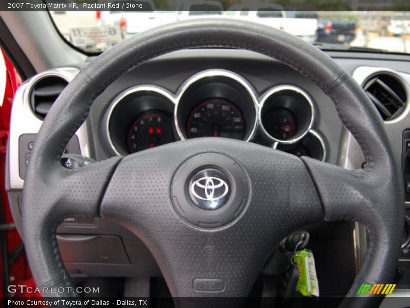 Radiant Red / Stone 2007 Toyota Matrix XR