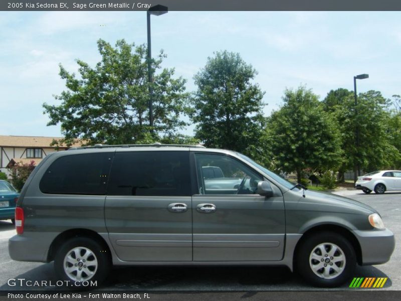 Sage Green Metallic / Gray 2005 Kia Sedona EX