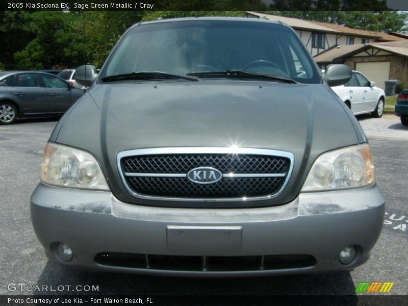 Sage Green Metallic / Gray 2005 Kia Sedona EX