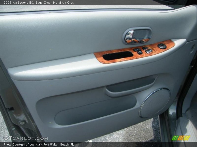 Sage Green Metallic / Gray 2005 Kia Sedona EX