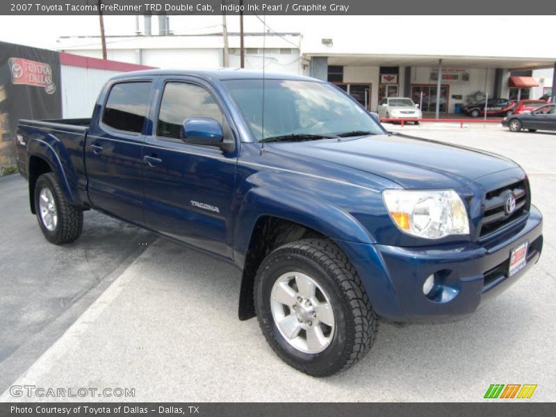 Indigo Ink Pearl / Graphite Gray 2007 Toyota Tacoma PreRunner TRD Double Cab