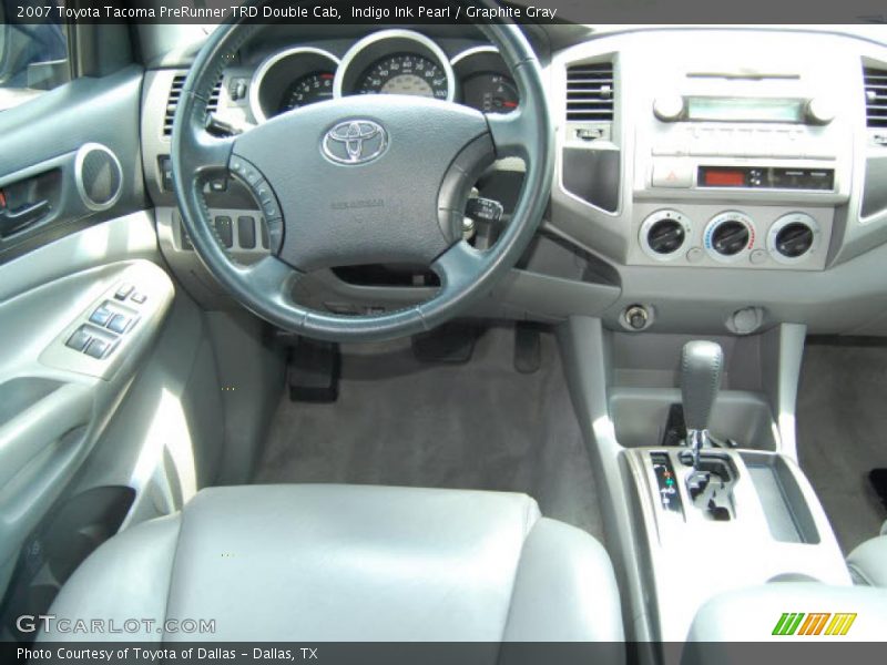 Indigo Ink Pearl / Graphite Gray 2007 Toyota Tacoma PreRunner TRD Double Cab