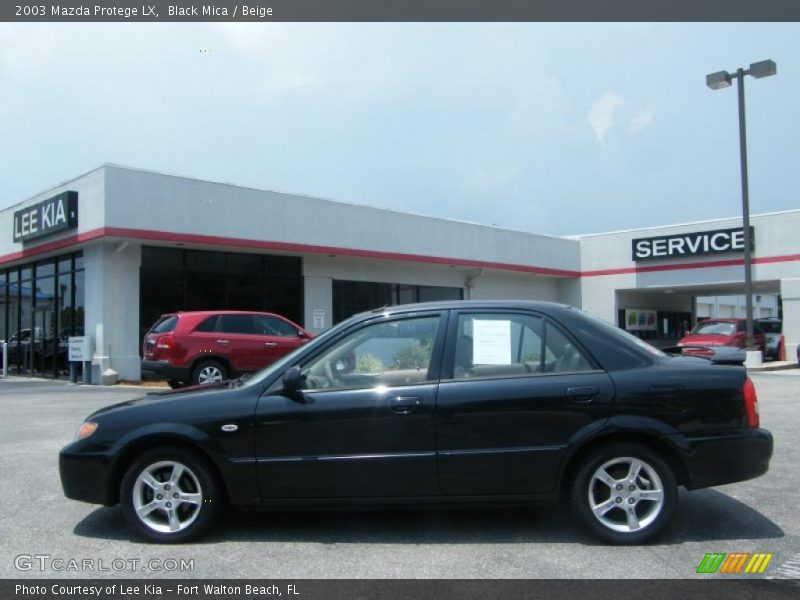 Black Mica / Beige 2003 Mazda Protege LX