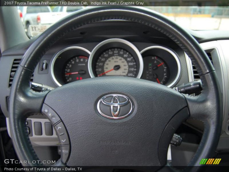 Indigo Ink Pearl / Graphite Gray 2007 Toyota Tacoma PreRunner TRD Double Cab