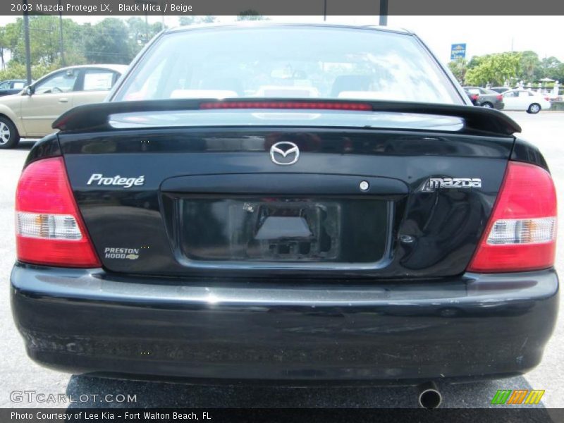 Black Mica / Beige 2003 Mazda Protege LX