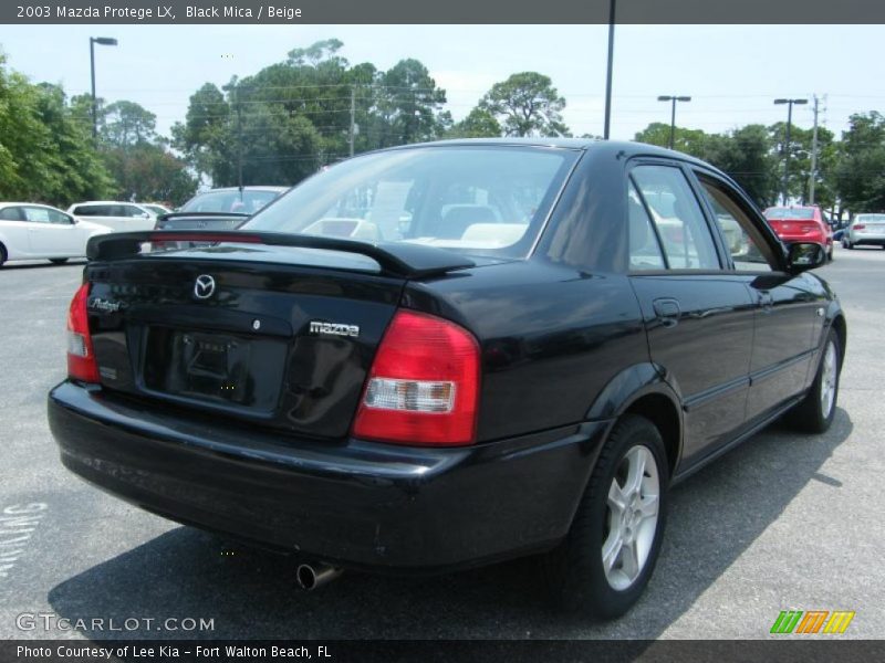 Black Mica / Beige 2003 Mazda Protege LX