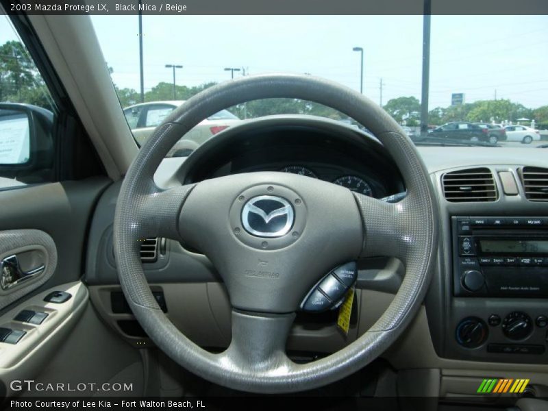 Black Mica / Beige 2003 Mazda Protege LX