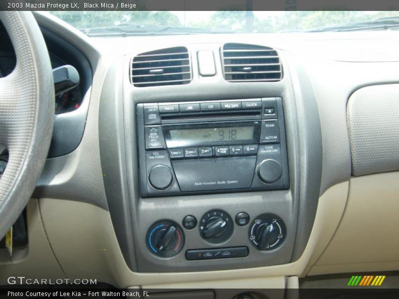 Black Mica / Beige 2003 Mazda Protege LX