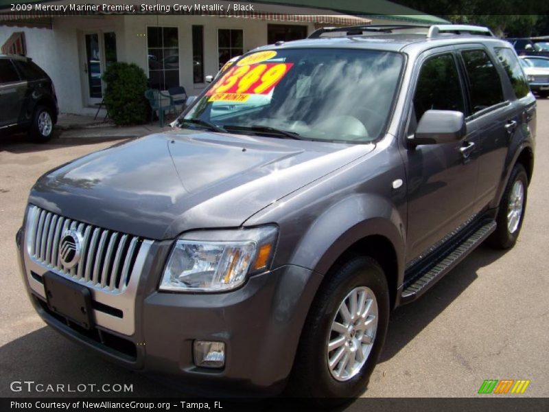 Sterling Grey Metallic / Black 2009 Mercury Mariner Premier