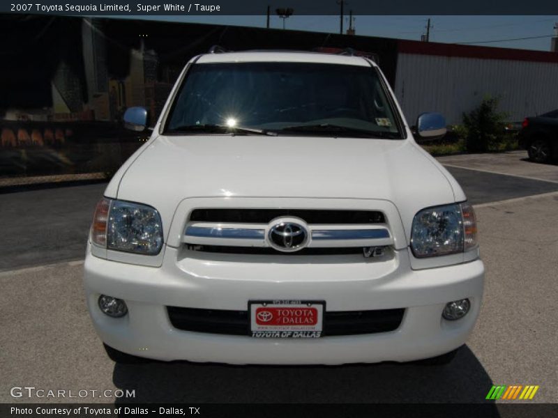 Super White / Taupe 2007 Toyota Sequoia Limited