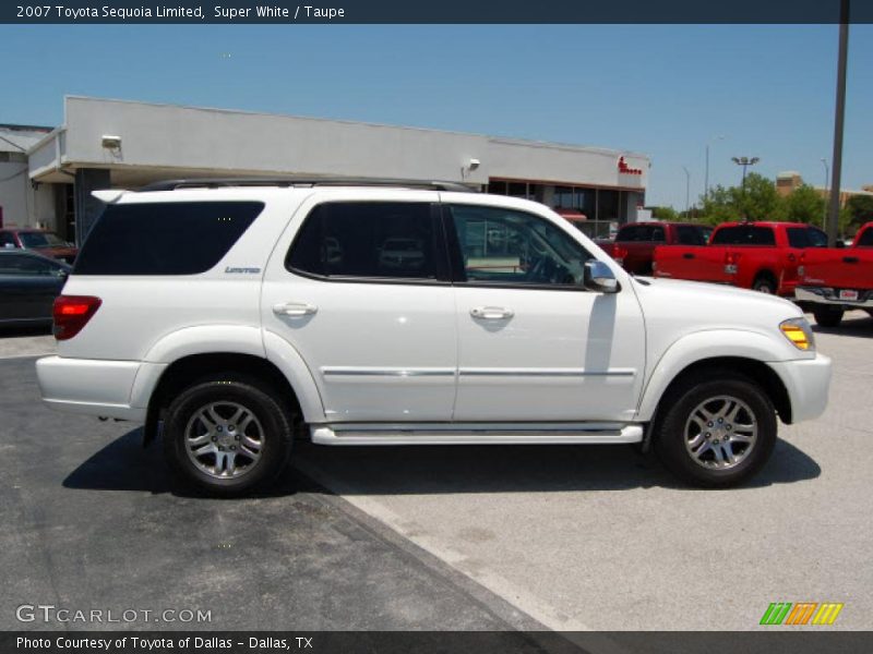 Super White / Taupe 2007 Toyota Sequoia Limited