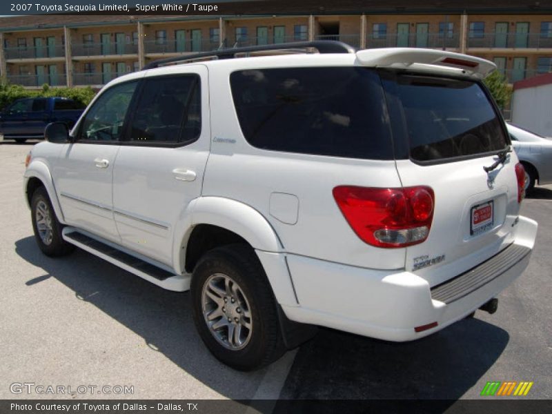 Super White / Taupe 2007 Toyota Sequoia Limited