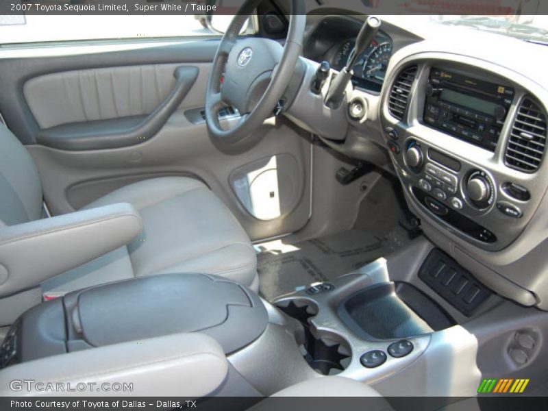 Super White / Taupe 2007 Toyota Sequoia Limited
