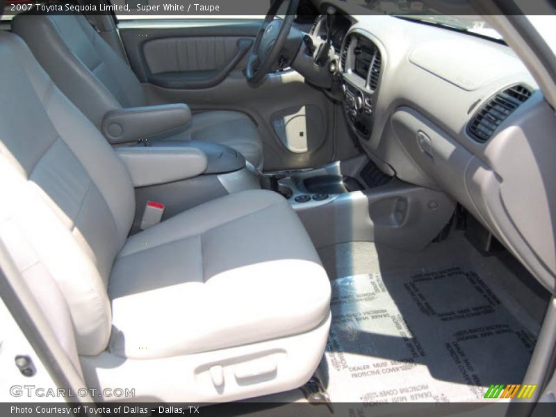 Super White / Taupe 2007 Toyota Sequoia Limited