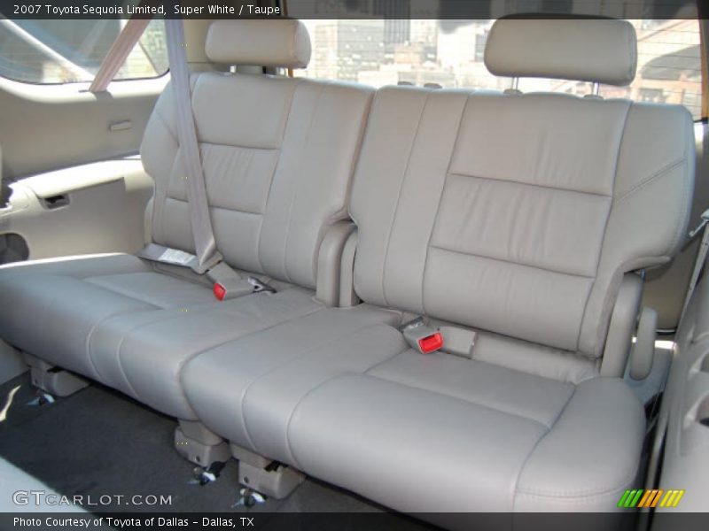 Super White / Taupe 2007 Toyota Sequoia Limited