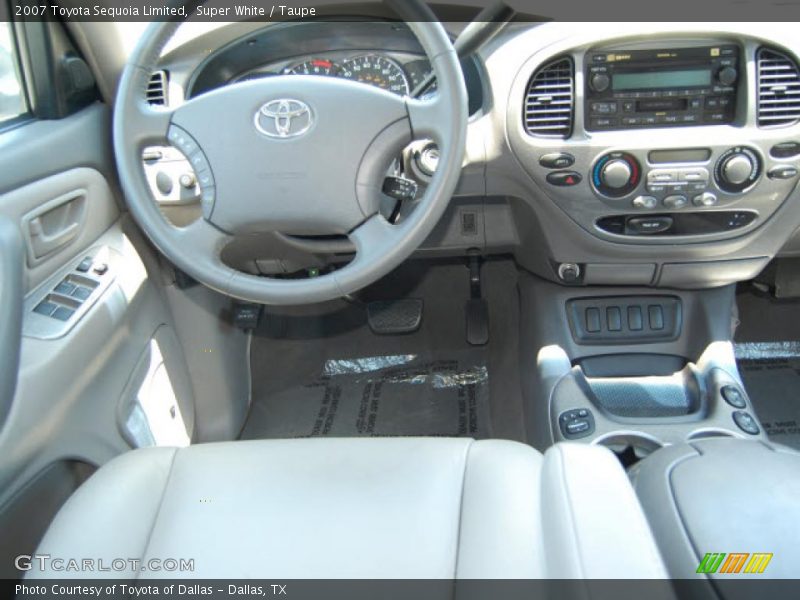 Super White / Taupe 2007 Toyota Sequoia Limited
