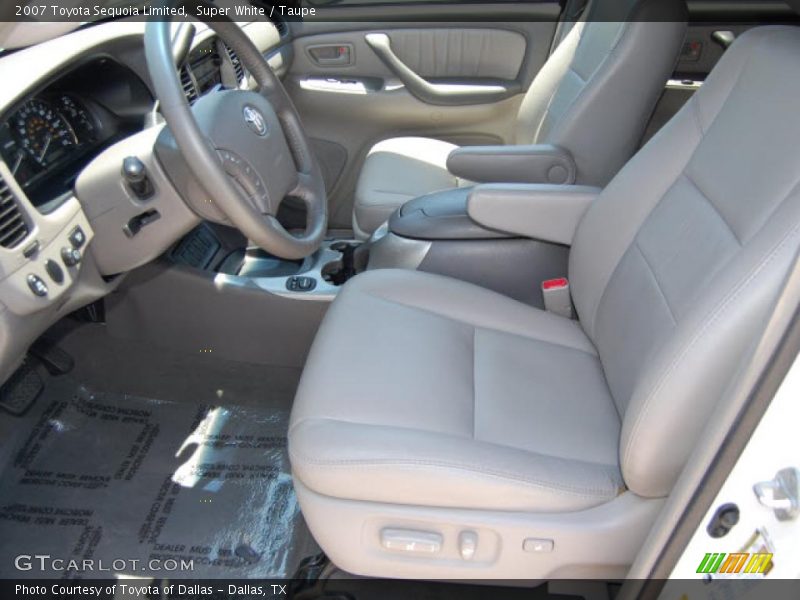 Super White / Taupe 2007 Toyota Sequoia Limited