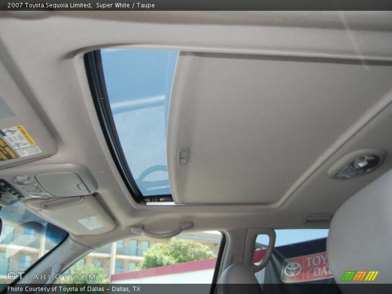 Super White / Taupe 2007 Toyota Sequoia Limited