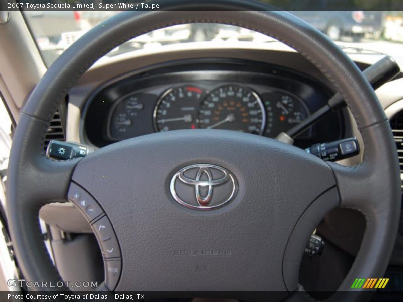 Super White / Taupe 2007 Toyota Sequoia Limited