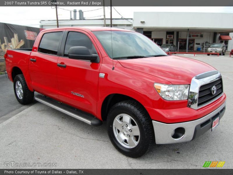 Radiant Red / Beige 2007 Toyota Tundra SR5 CrewMax