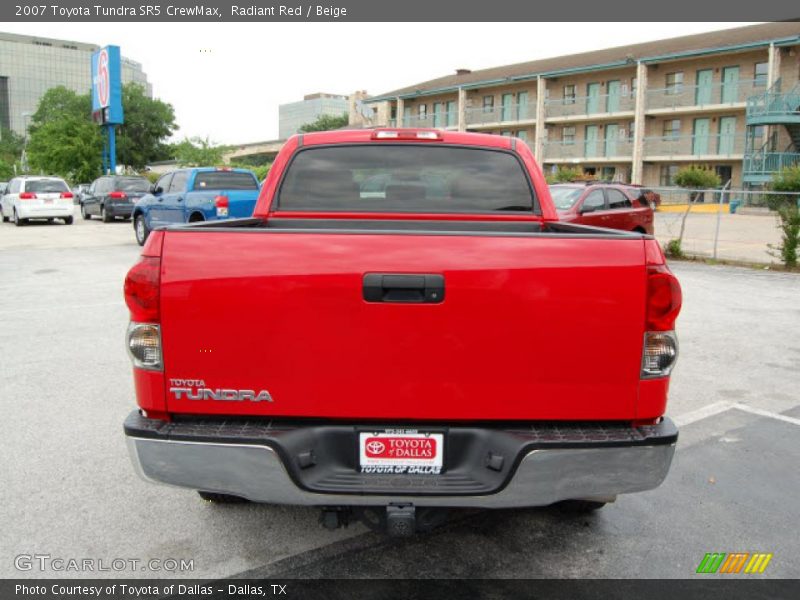 Radiant Red / Beige 2007 Toyota Tundra SR5 CrewMax