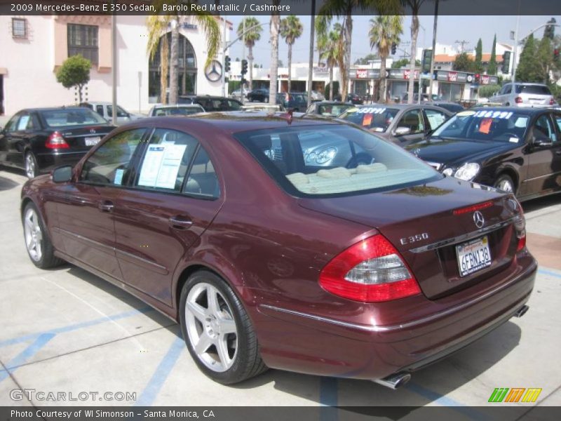 Barolo Red Metallic / Cashmere 2009 Mercedes-Benz E 350 Sedan