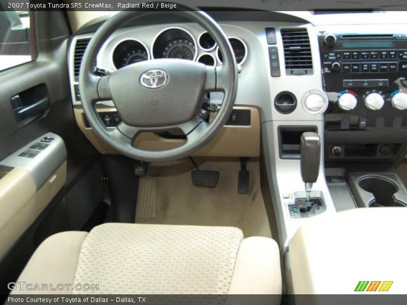 Radiant Red / Beige 2007 Toyota Tundra SR5 CrewMax