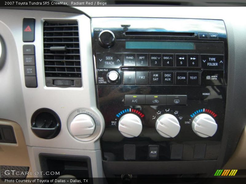 Radiant Red / Beige 2007 Toyota Tundra SR5 CrewMax