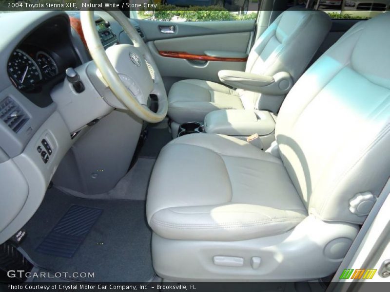 Natural White / Stone Gray 2004 Toyota Sienna XLE