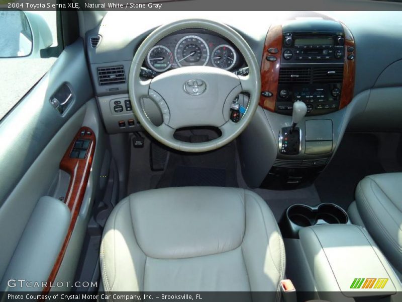 Natural White / Stone Gray 2004 Toyota Sienna XLE