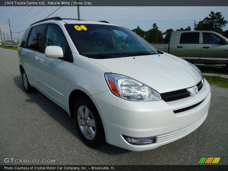 Natural White / Stone Gray 2004 Toyota Sienna XLE