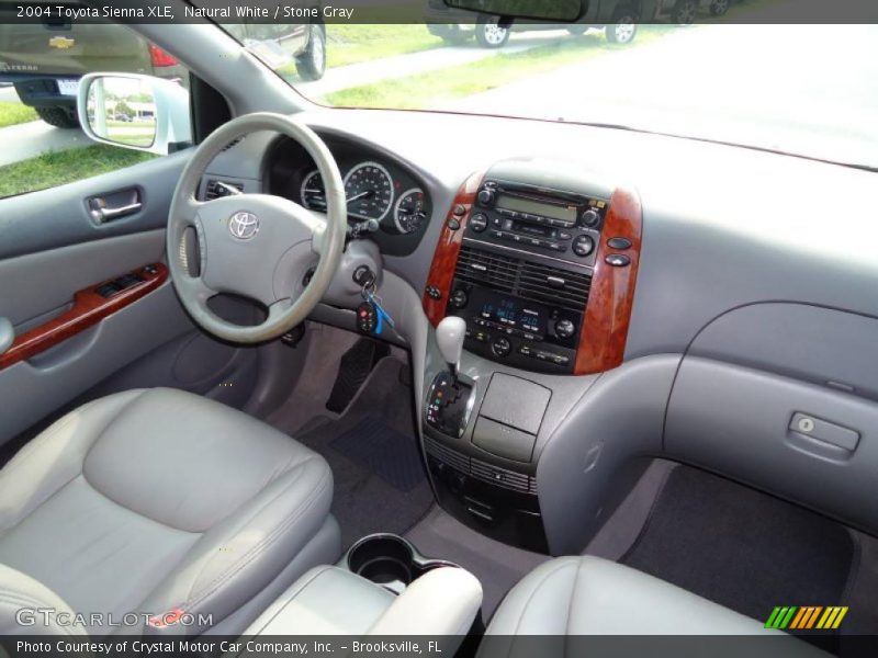 Natural White / Stone Gray 2004 Toyota Sienna XLE