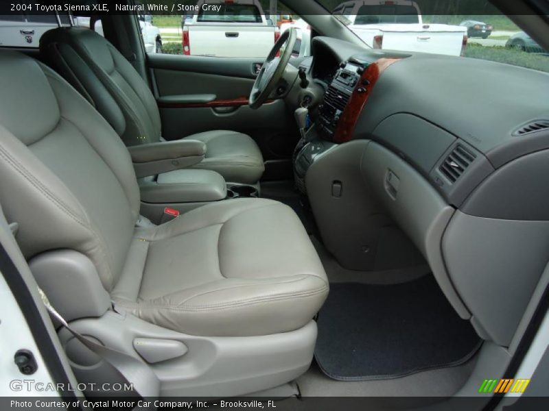Natural White / Stone Gray 2004 Toyota Sienna XLE
