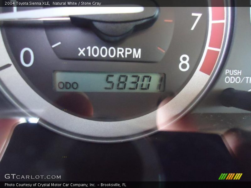 Natural White / Stone Gray 2004 Toyota Sienna XLE