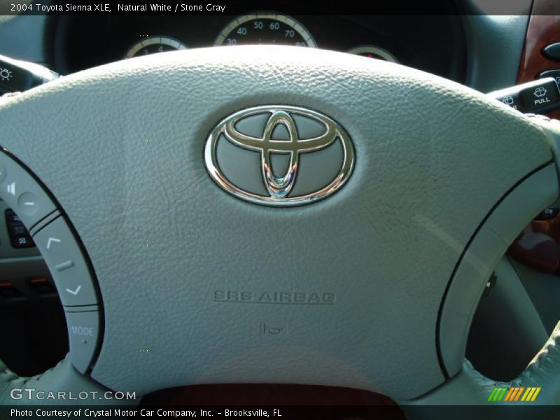 Natural White / Stone Gray 2004 Toyota Sienna XLE