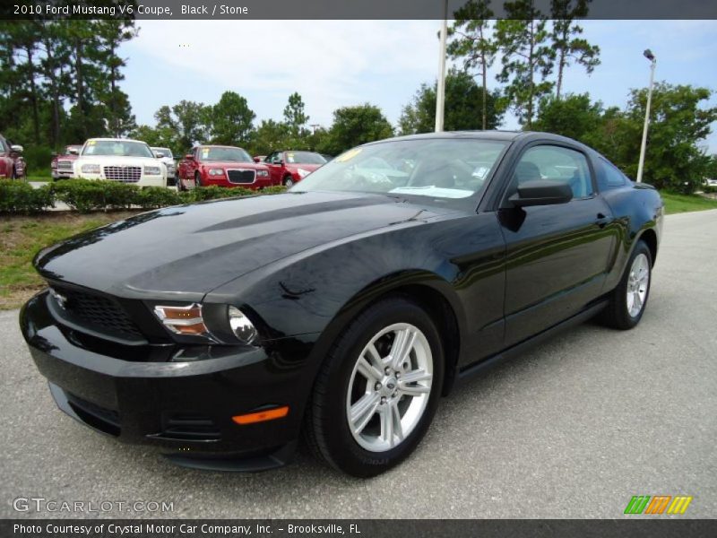 Black / Stone 2010 Ford Mustang V6 Coupe