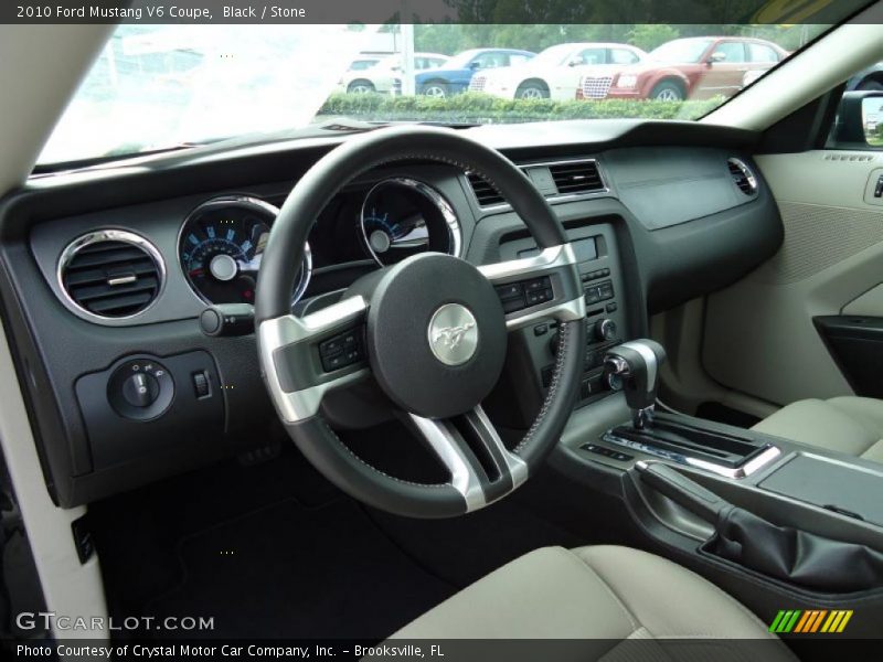 Black / Stone 2010 Ford Mustang V6 Coupe