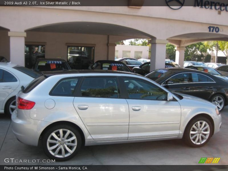 Ice Silver Metallic / Black 2009 Audi A3 2.0T