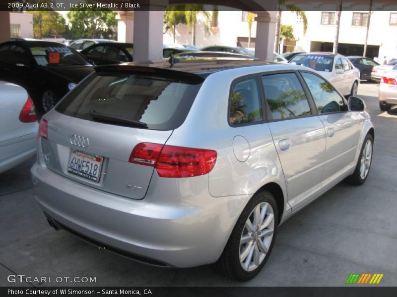 Ice Silver Metallic / Black 2009 Audi A3 2.0T