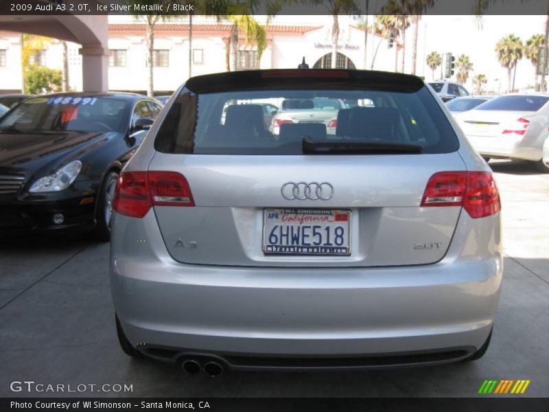 Ice Silver Metallic / Black 2009 Audi A3 2.0T